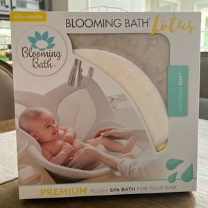 Brand new blooming bath lotus.